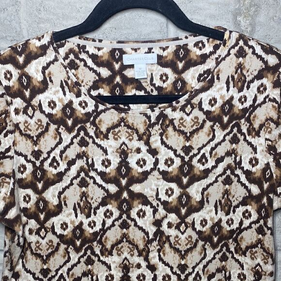 Charter Club top Women's Size Medium - Picture 3 of 8